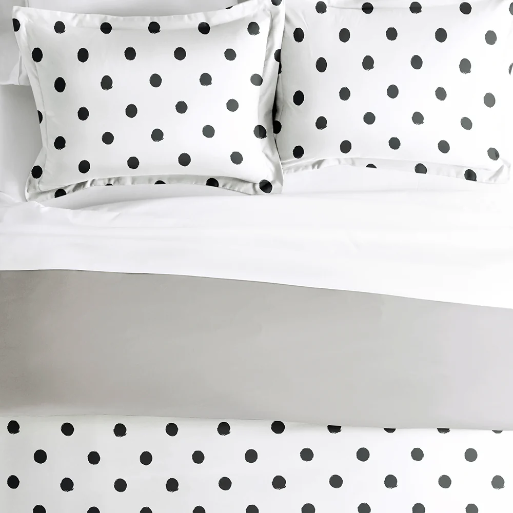 Painted Polkadot Pattern 3-Piece Reversible Duvet Cover Set (Sale) - Image 5