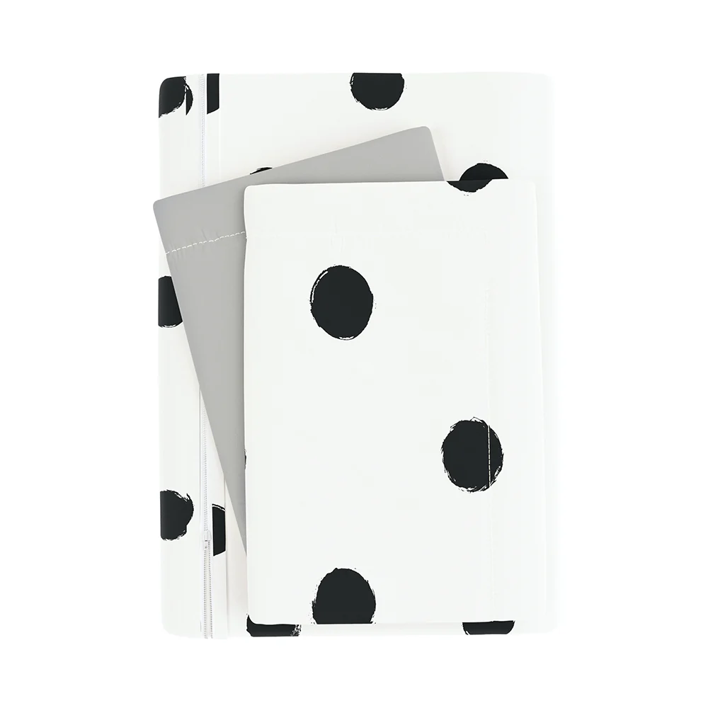 Painted Polkadot Pattern 3-Piece Reversible Duvet Cover Set (Sale) - Image 8