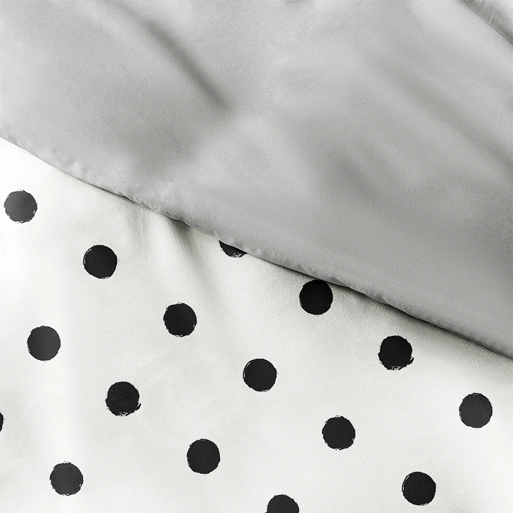 Painted Polkadot Pattern 3-Piece Reversible Duvet Cover Set (Sale) - Image 9