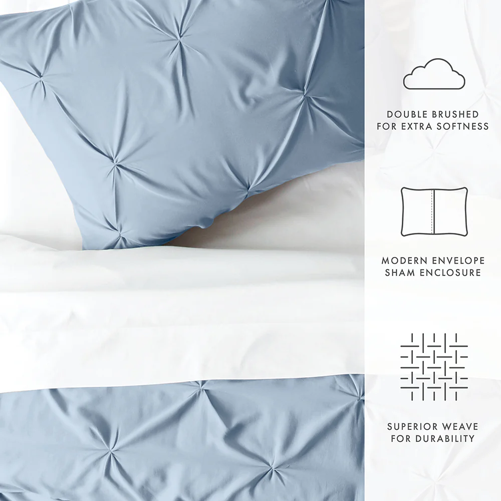 Pinch-Pleat 3-Piece Duvet Cover Set (Sale) - Image 13