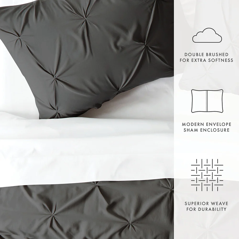 Pinch-Pleat 3-Piece Duvet Cover Set (Sale) - Image 14