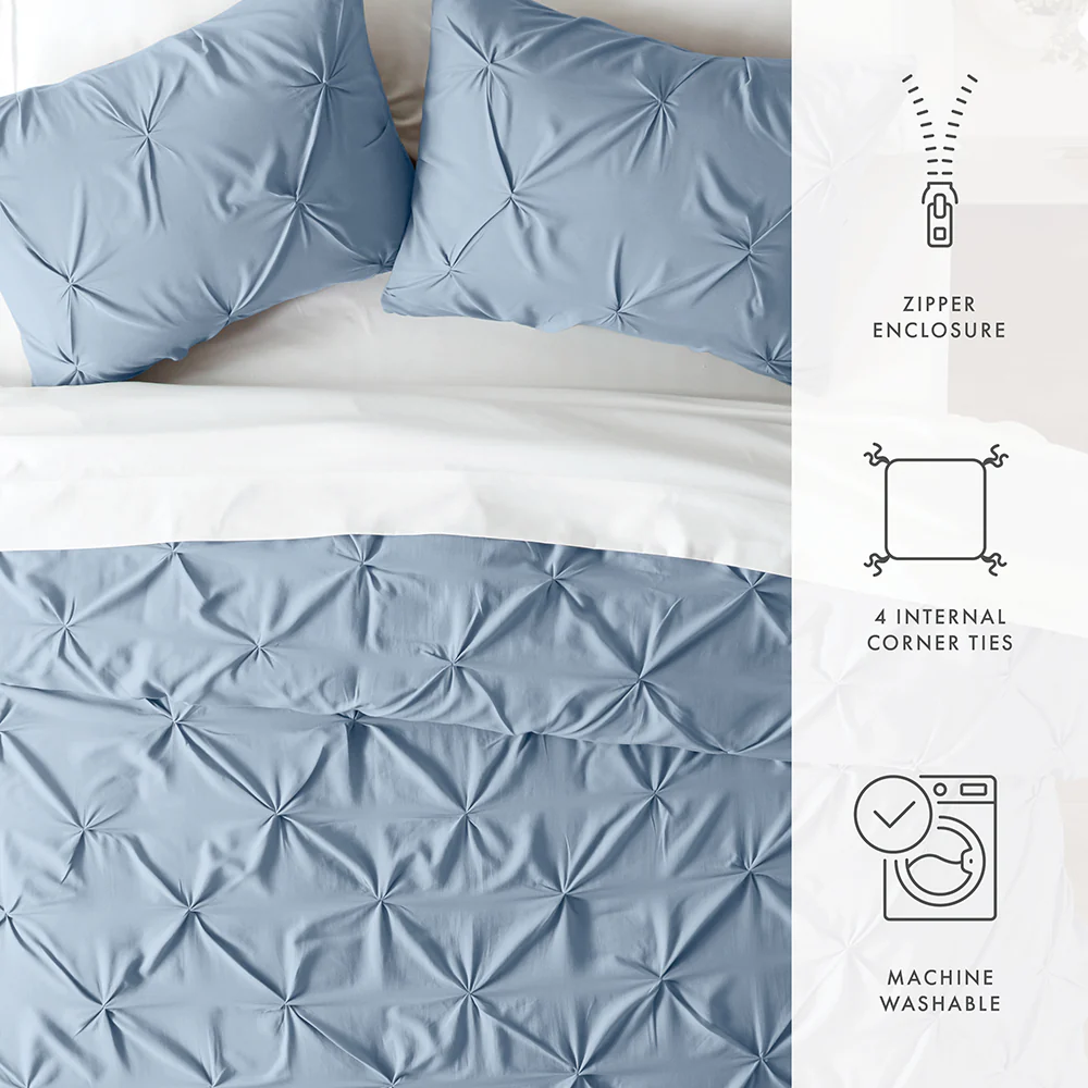 Pinch-Pleat 3-Piece Duvet Cover Set (Sale) - Image 19