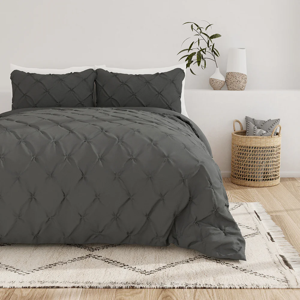 Pinch-Pleat 3-Piece Duvet Cover Set (Sale) - Image 2