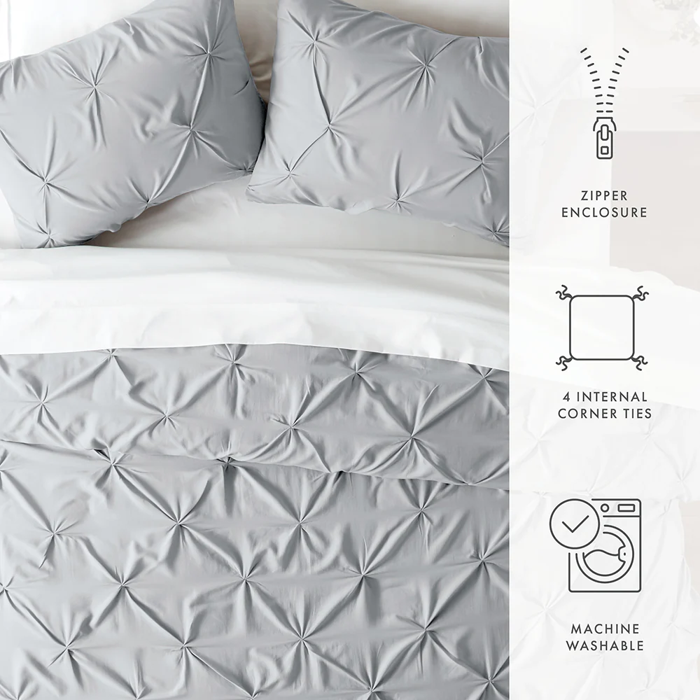 Pinch-Pleat 3-Piece Duvet Cover Set (Sale) - Image 22