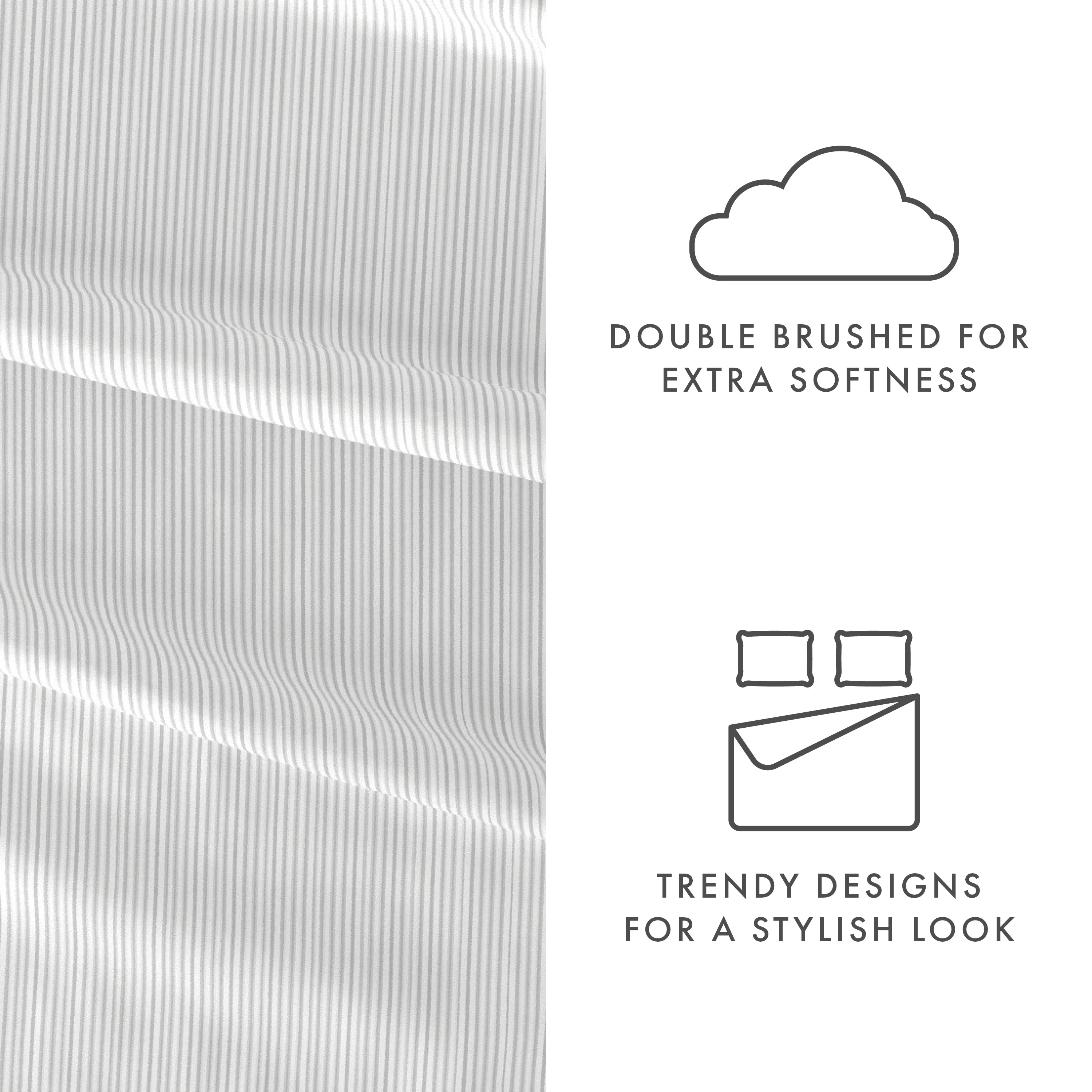 Pinstriped Pattern 4-Piece Sheet Set (Sale) - Image 6