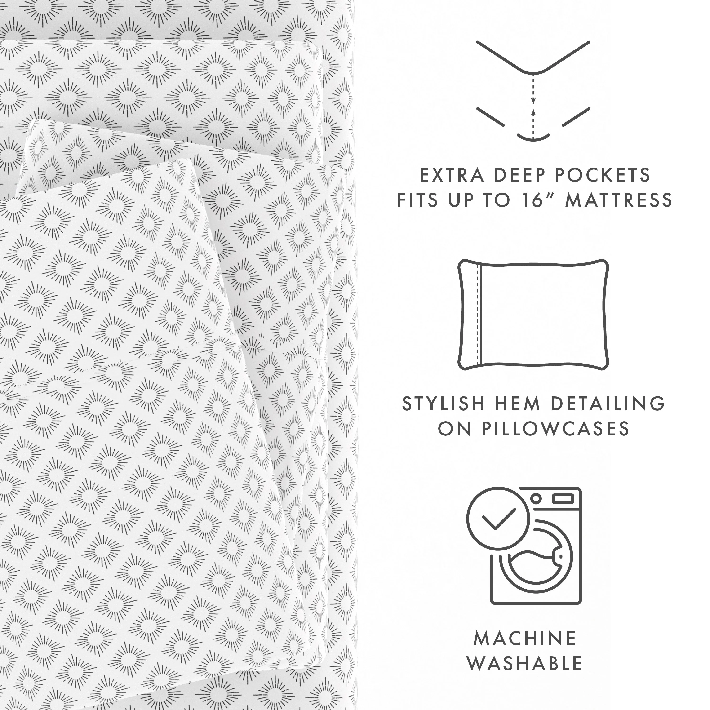 Polaris Pattern 4-Piece Sheet Set (Sale) - Image 7