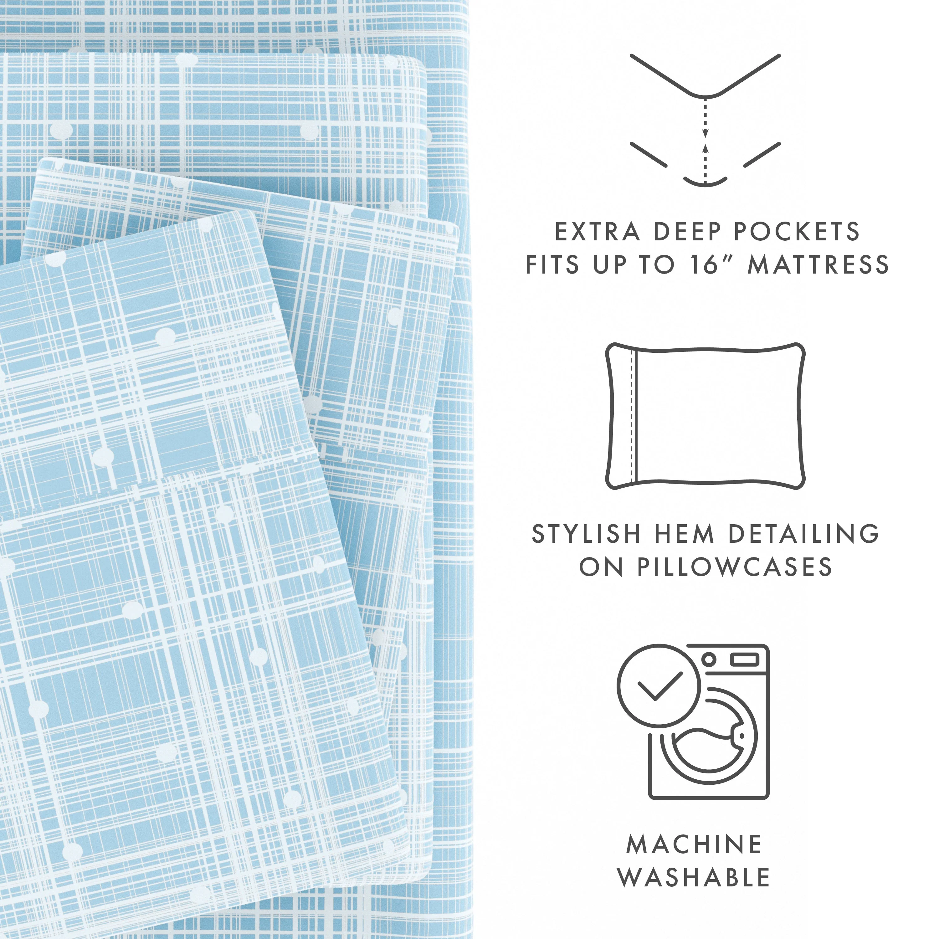 Polkadot Pattern 4-Piece Sheet Set (Sale) - Image 26
