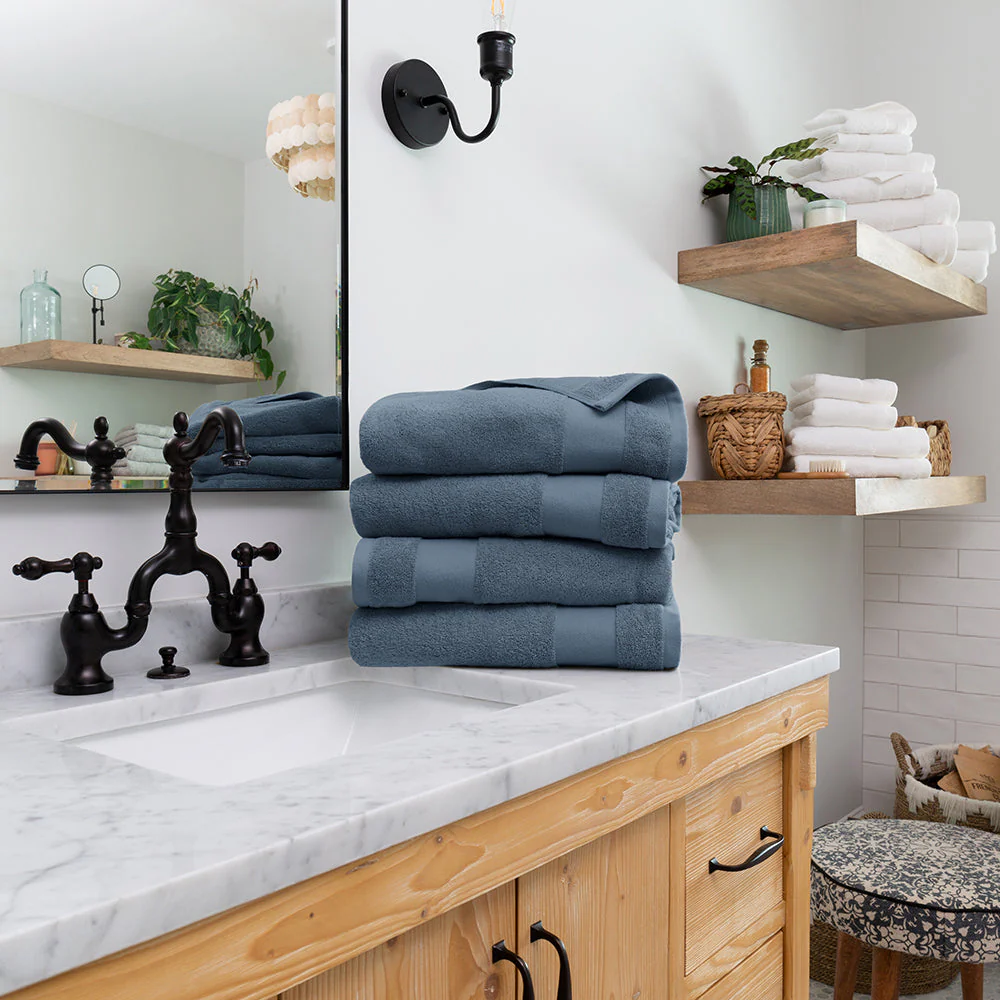 Ultra Soft 100% Cotton 4-Piece Bath Towel Set (Sale) - Image 3