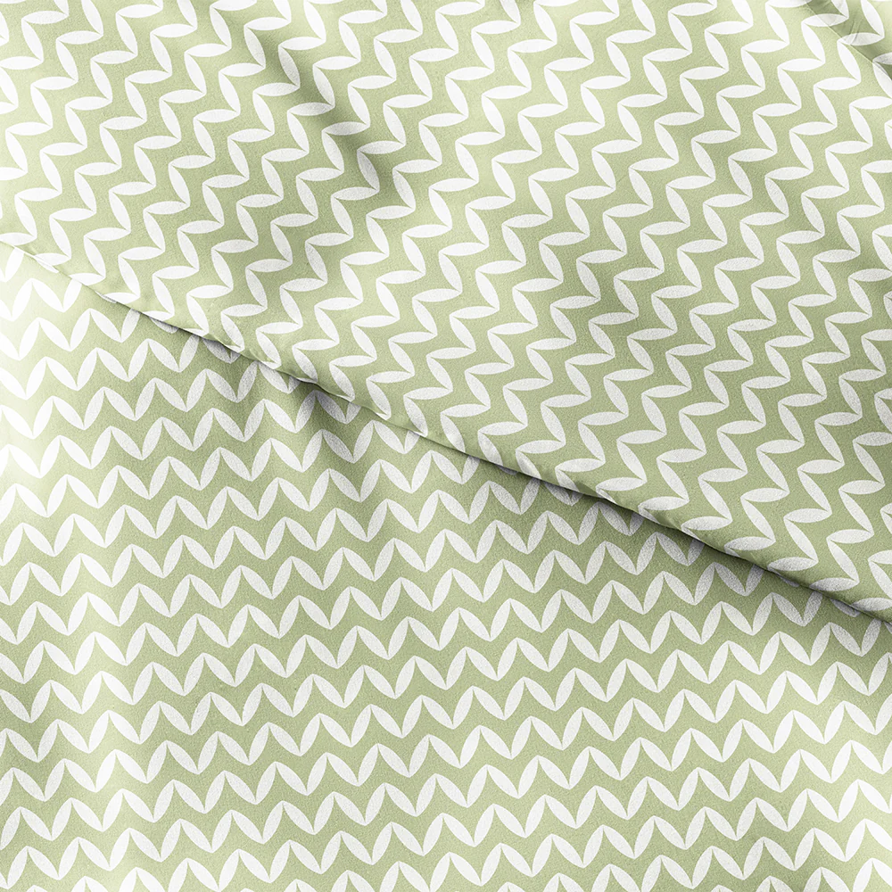 Puffed Chevron Pattern 3-Piece Duvet Cover Set (Sale) - Image 19