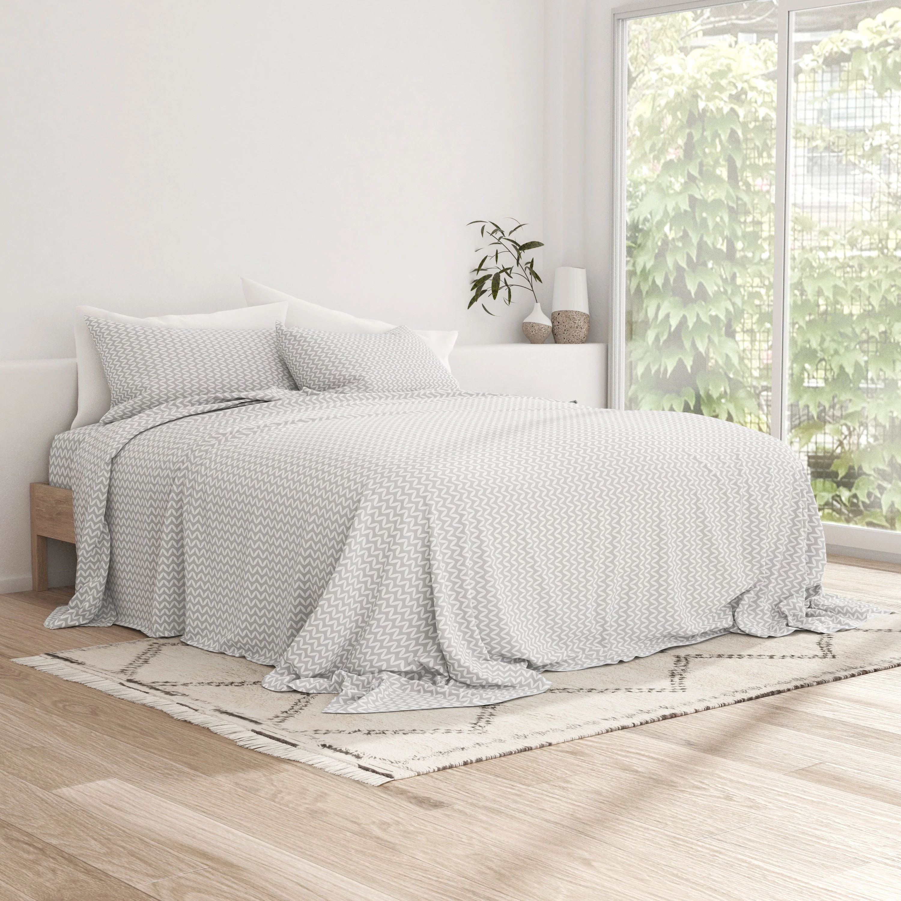 Puffed Chevron Pattern 4-Piece Sheet Set (Sale) - Image 12
