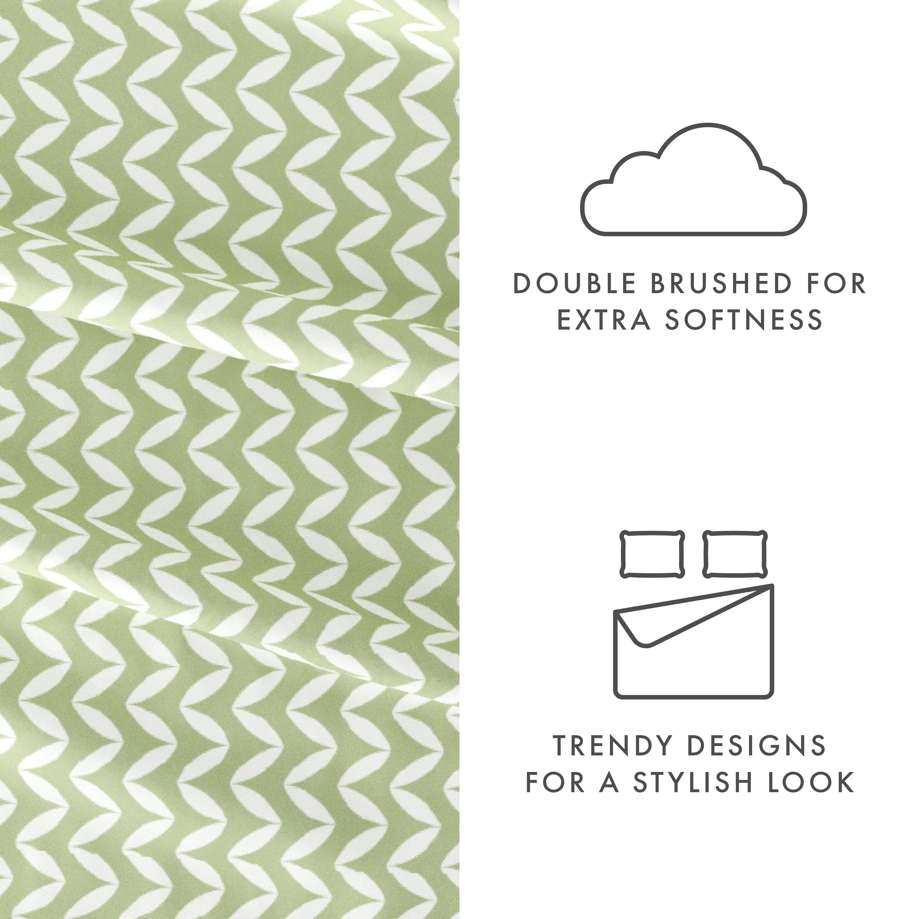 Puffed Chevron Pattern 4-Piece Sheet Set (Sale) - Image 17