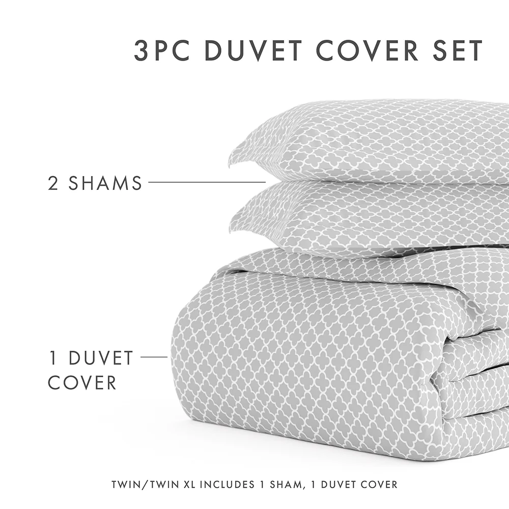 Quatrefoil Pattern 3-Piece Duvet Cover Set (Sale) - Image 22