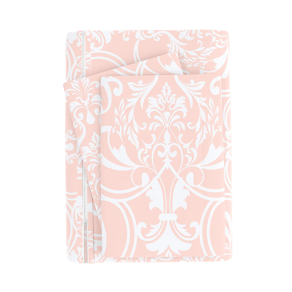 Romantic Damask Pattern 3-Piece Duvet Cover Set (Sale) - Image 6