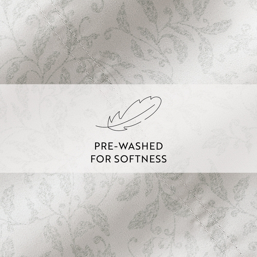 Romantic Vines 4-Piece Long Staple Cotton Sheet Set (Sale) - Image 7