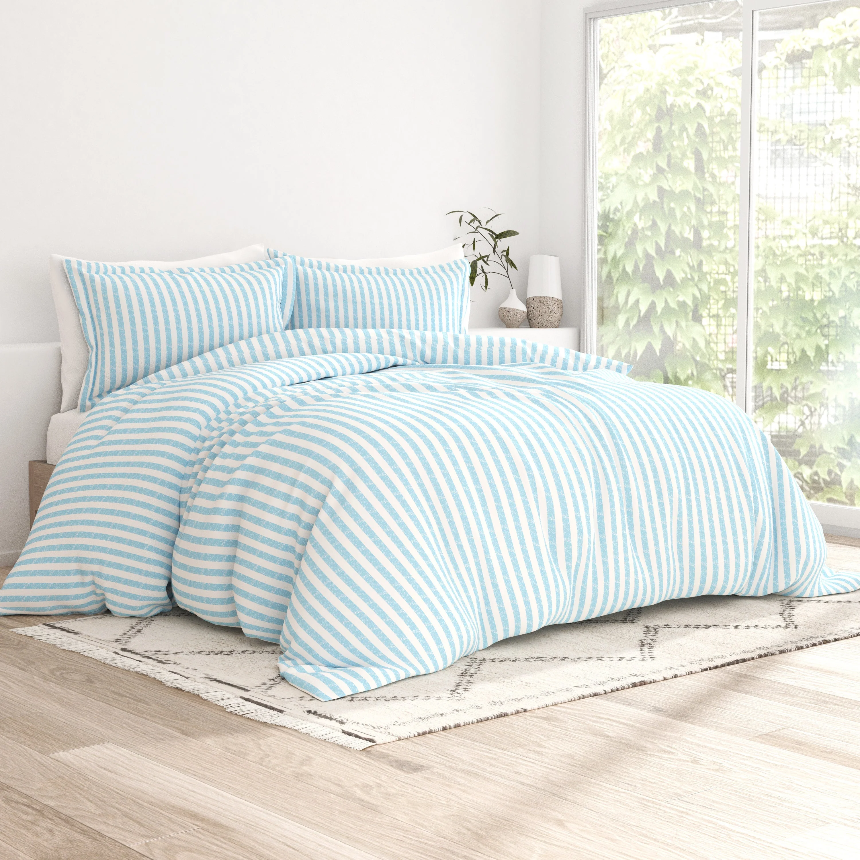 Sale - Rugged Stripes Pattern 3-Piece Duvet Cover Set - Image 5