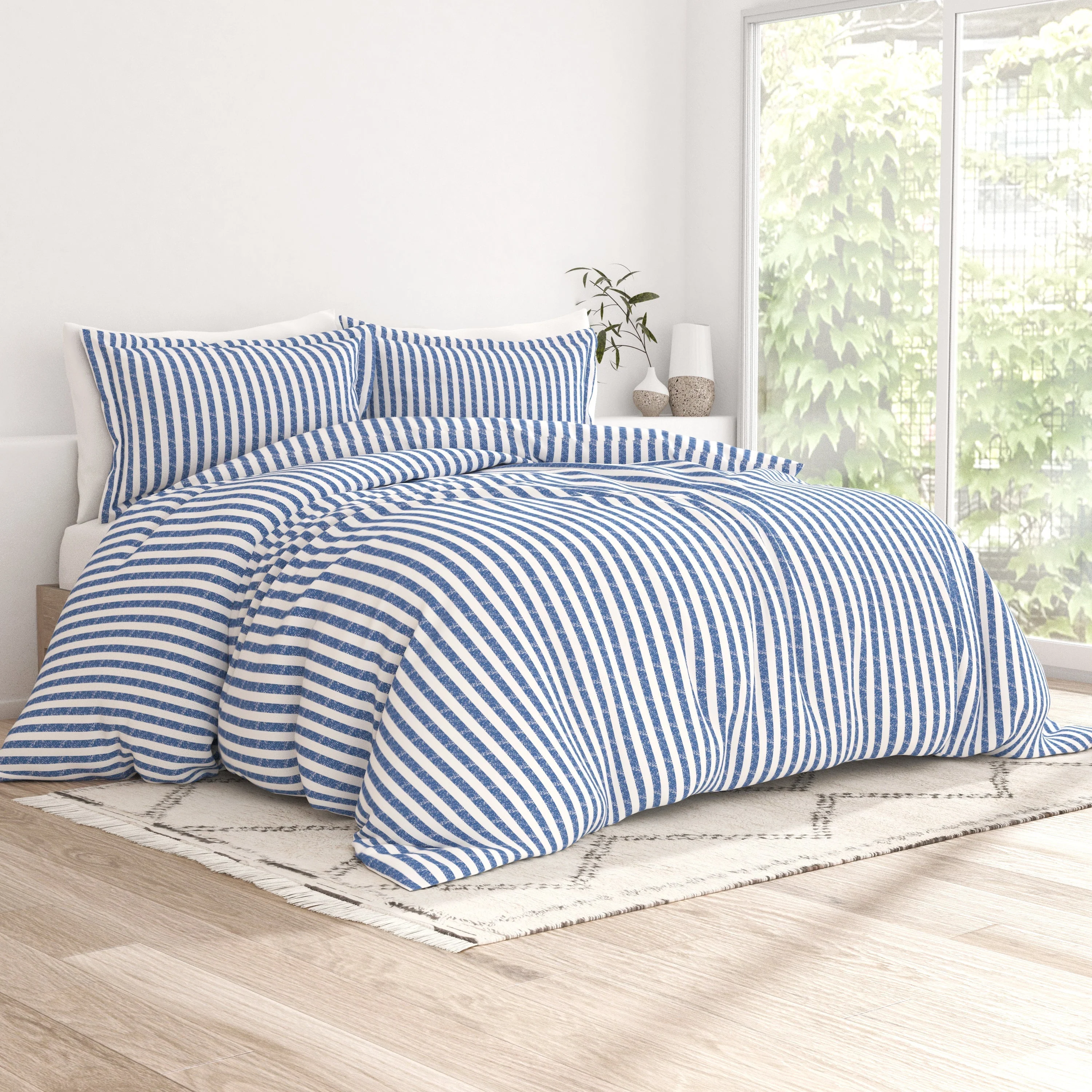 Sale - Rugged Stripes Pattern 3-Piece Duvet Cover Set - Image 6