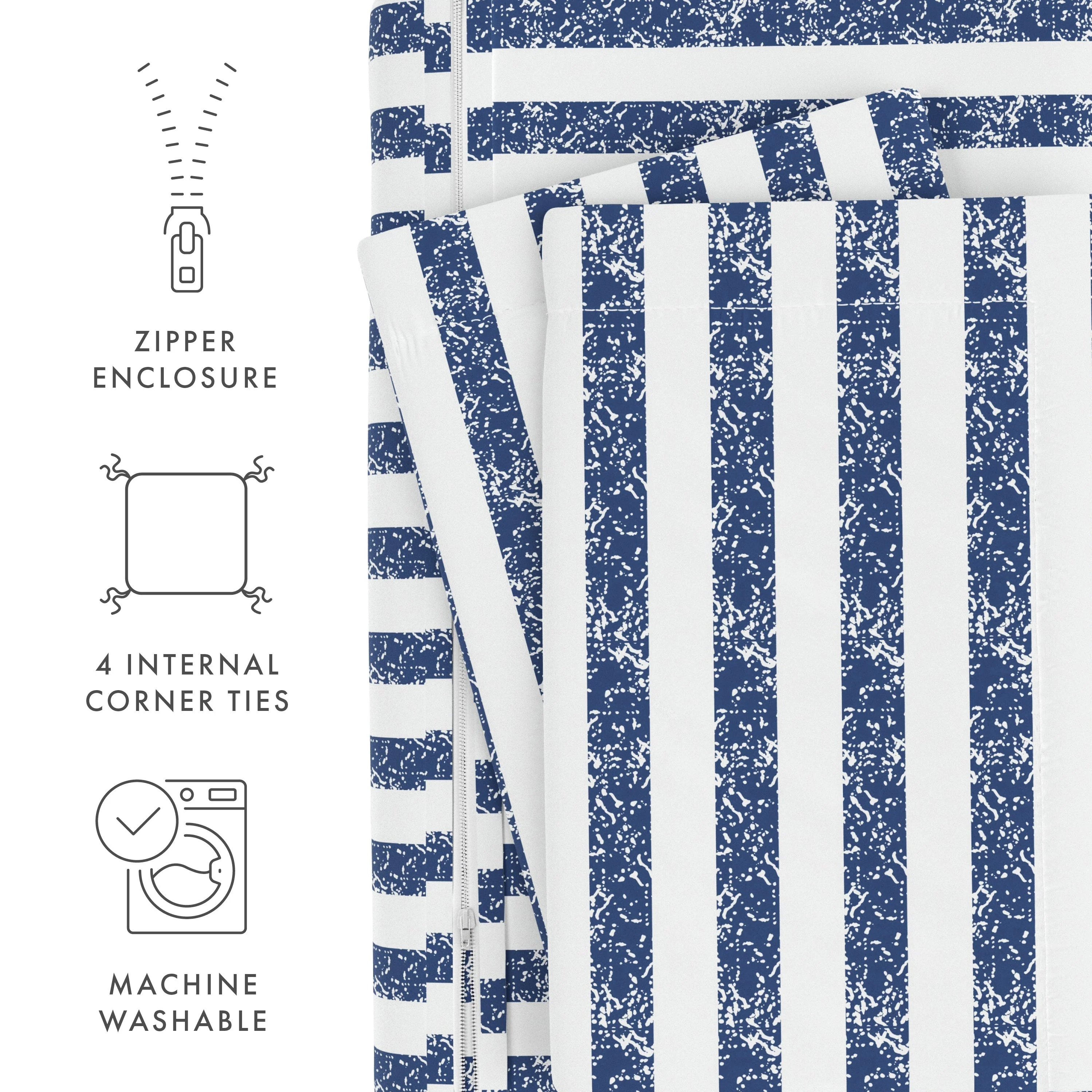 Rugged Stripes Pattern 3-Piece Duvet Cover Set (Sale) - Image 33