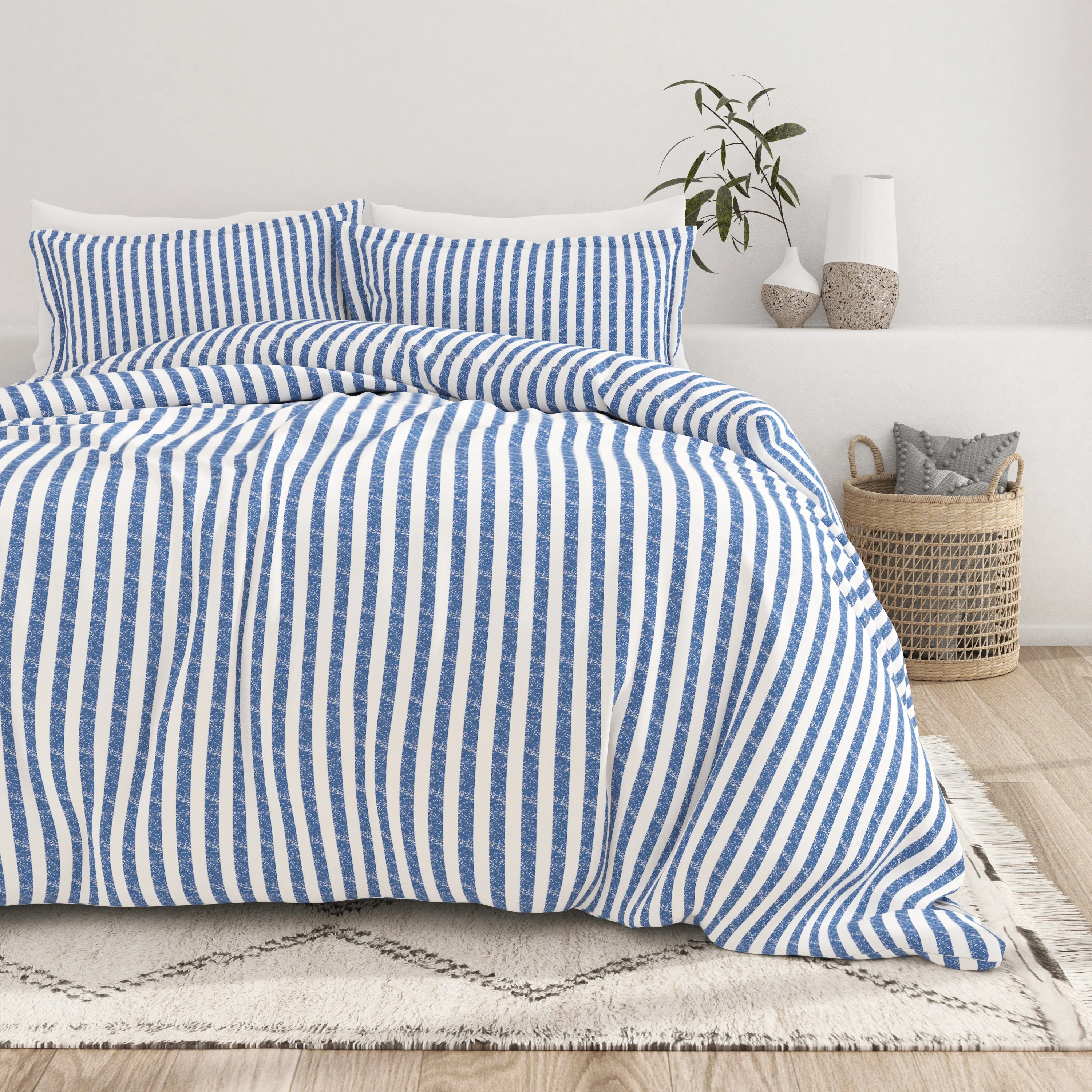 Rugged Stripes Pattern 3-Piece Duvet Cover Set (Sale) - Image 6