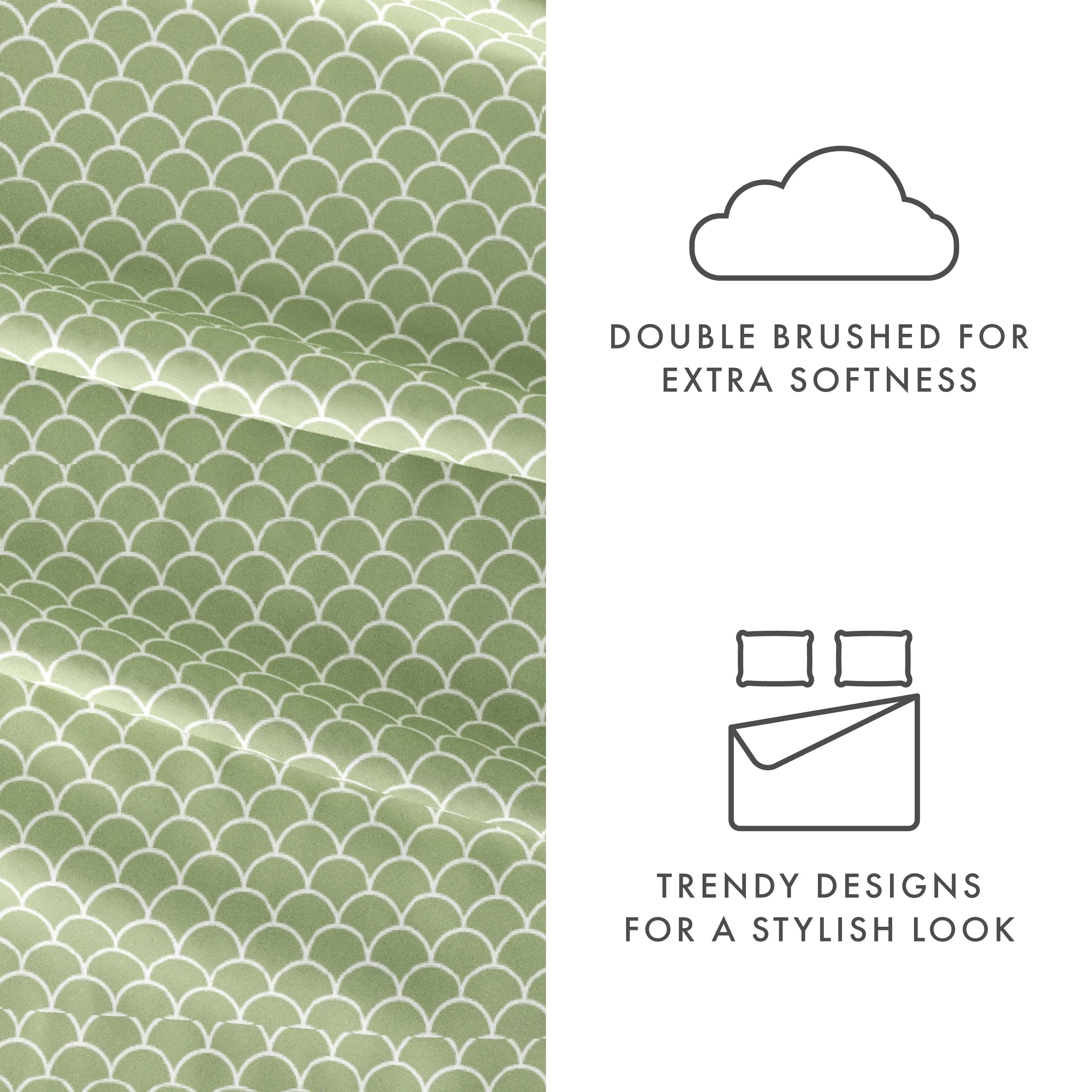 Scallops Pattern 4-Piece Sheet Set (Sale) - Image 18