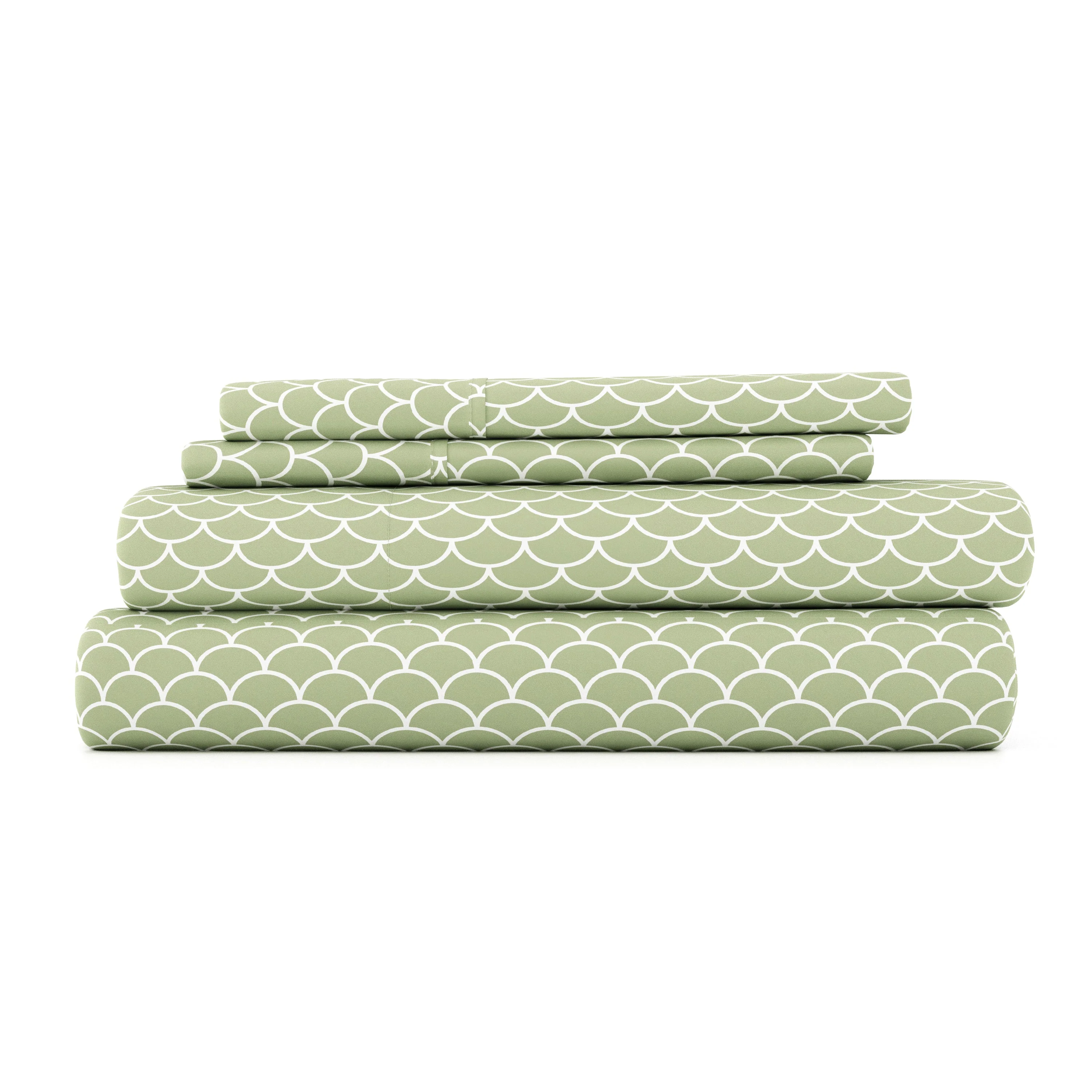 Scallops Pattern 4-Piece Sheet Set (Sale) - Image 3