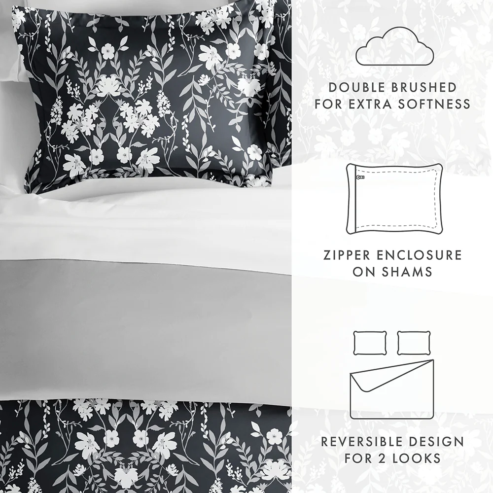Secret Garden Pattern 3-Piece Reversible Duvet Cover Set (Sale) - Image 10
