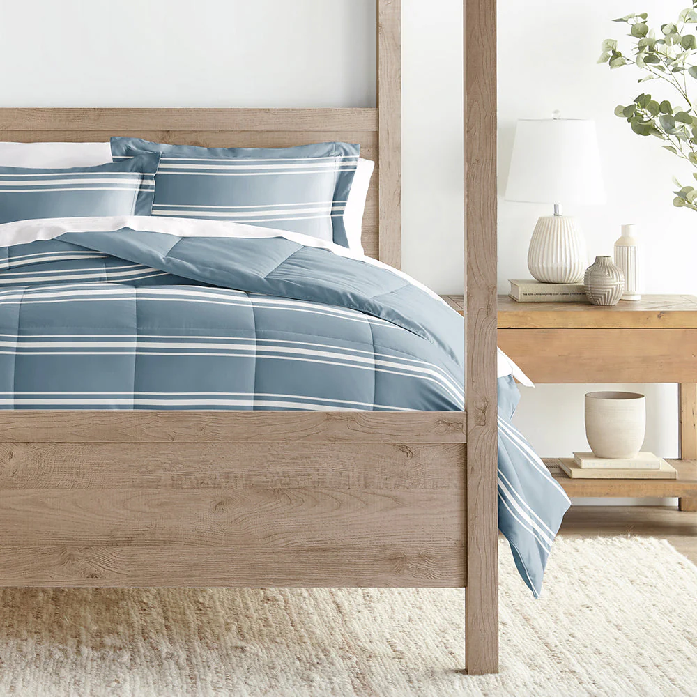 Soft Stripe Reversible Down-Alternative Comforter Set (Sale) - Image 10