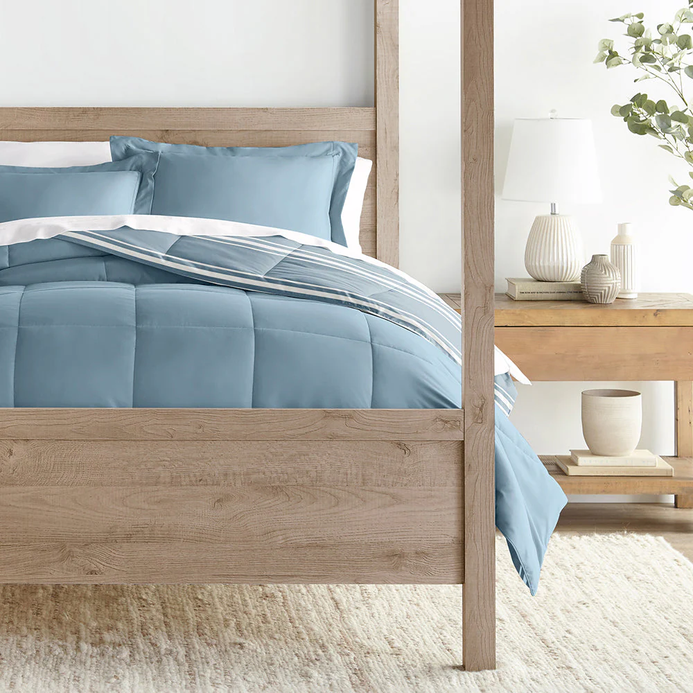Soft Stripe Reversible Down-Alternative Comforter Set (Sale) - Image 12