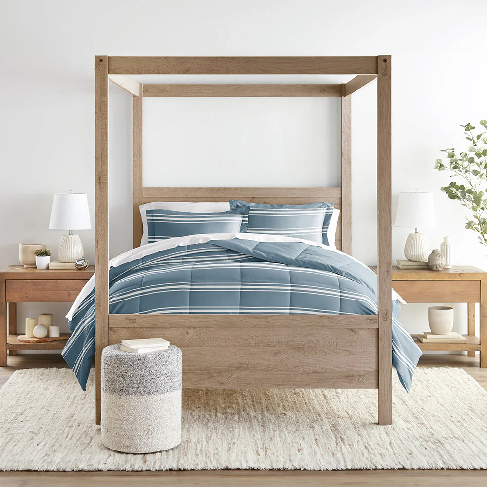 Soft Stripe Reversible Down-Alternative Comforter Set (Sale) - Image 14