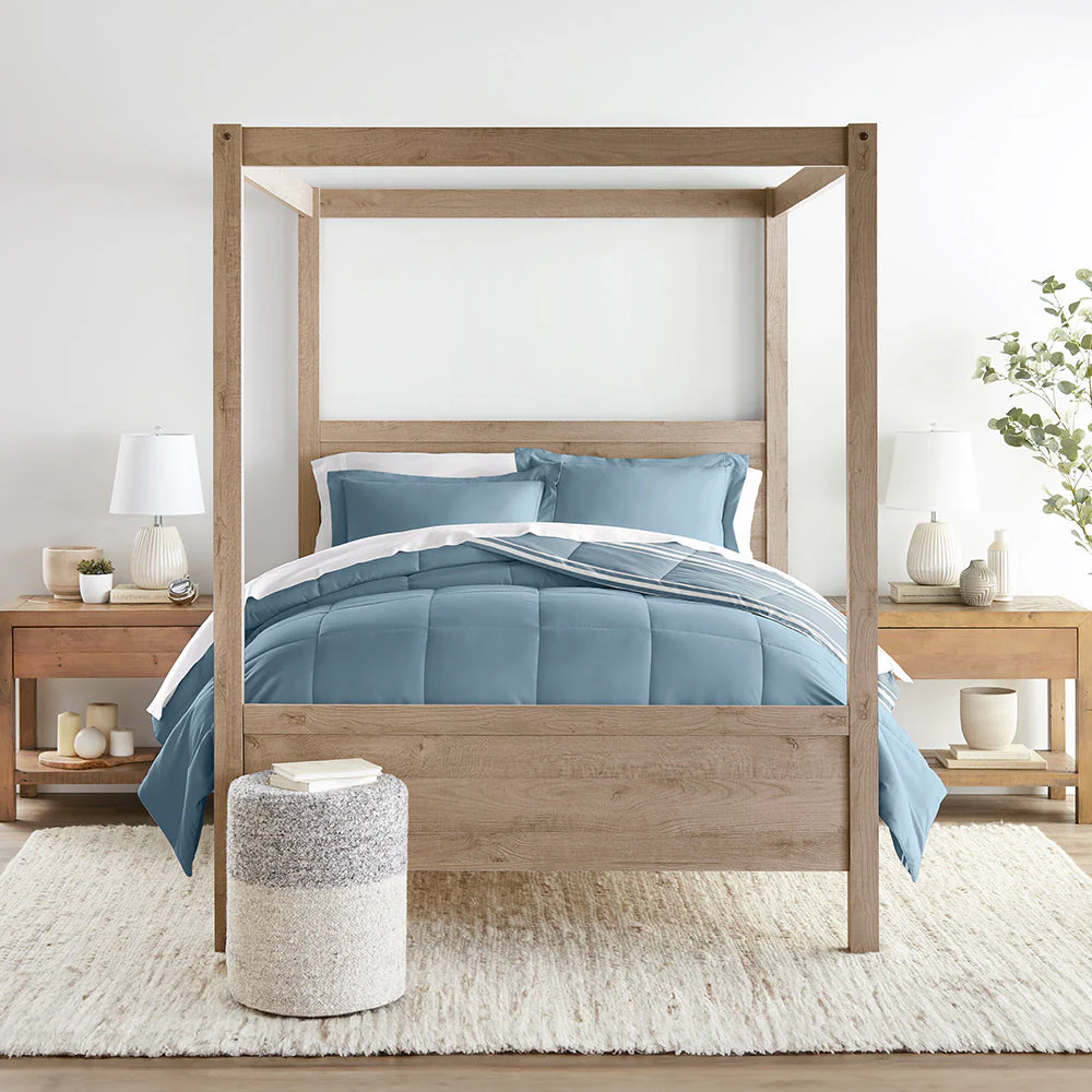 Soft Stripe Reversible Down-Alternative Comforter Set (Sale) - Image 16