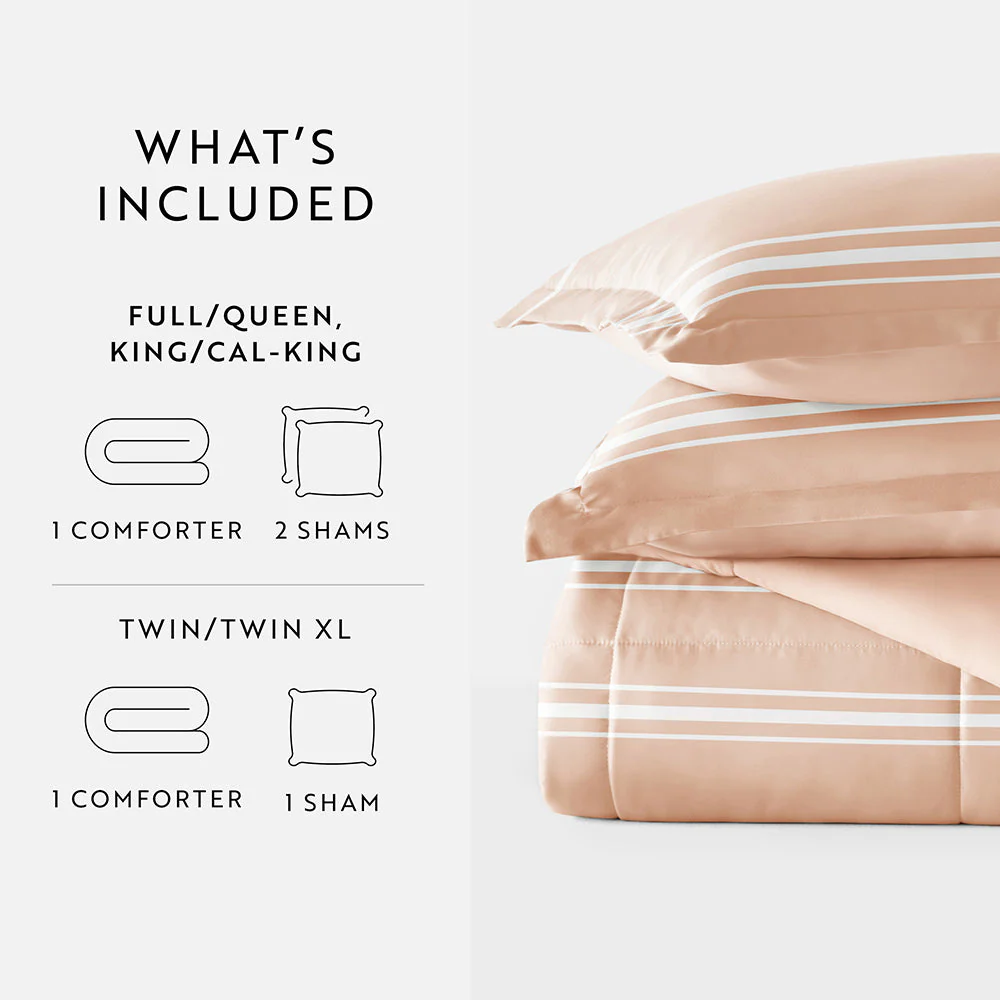 Soft Stripe Reversible Down-Alternative Comforter Set (Sale) - Image 27