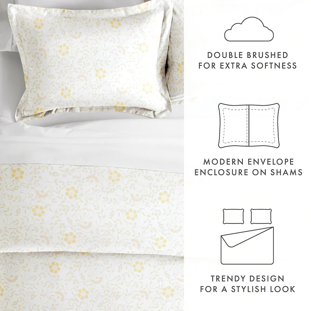 Spring Vine Pattern 3-Piece Duvet Cover Set (Sale) - Image 8