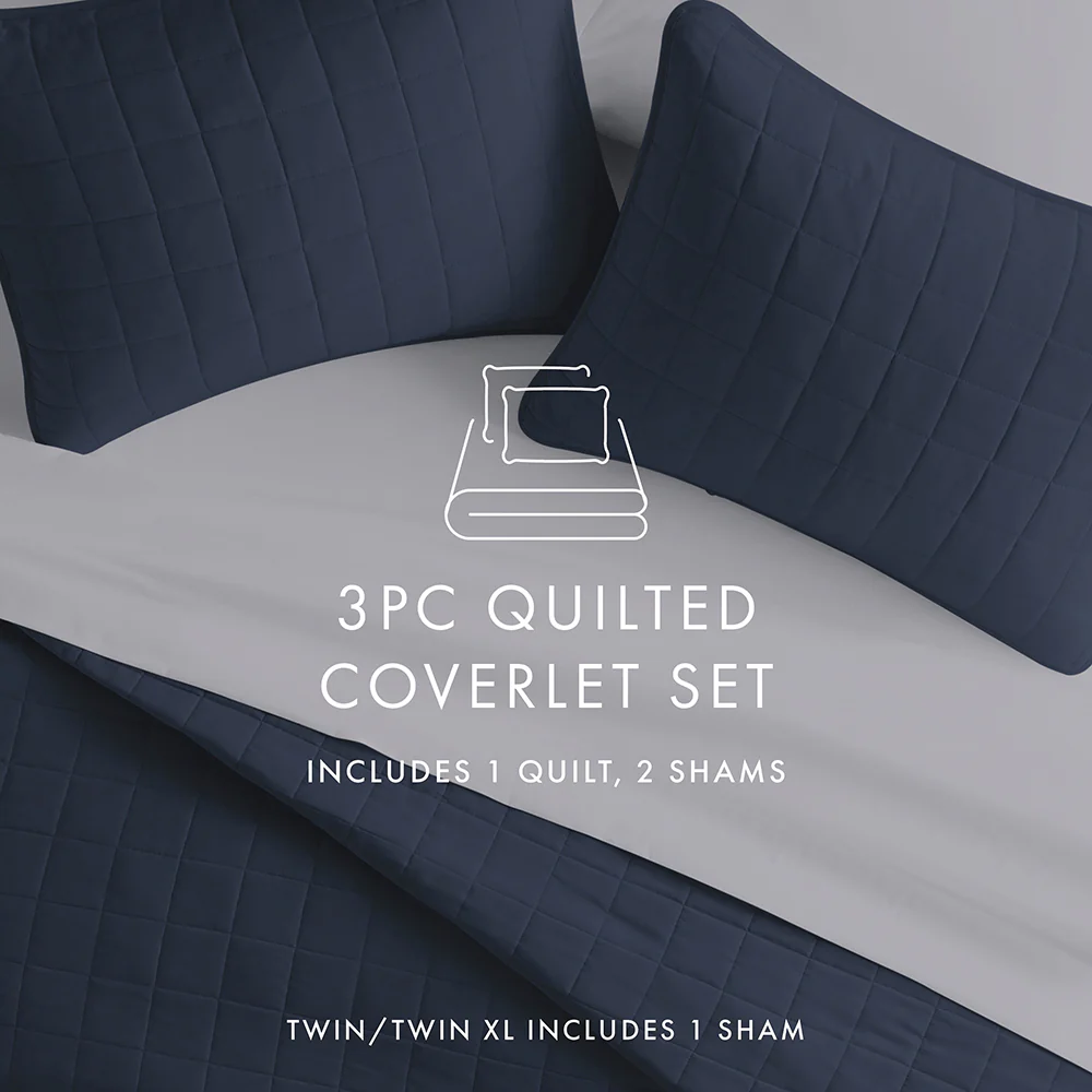 3-Piece Square Quilted Coverlet Set (Sale) - Image 24