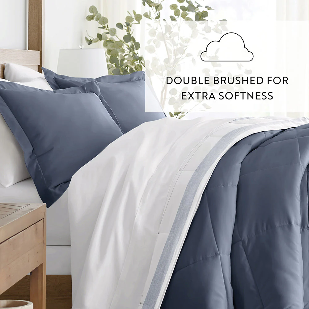 Stitched Stripe Reversible Down-Alternative Comforter Set (Sale) - Image 22