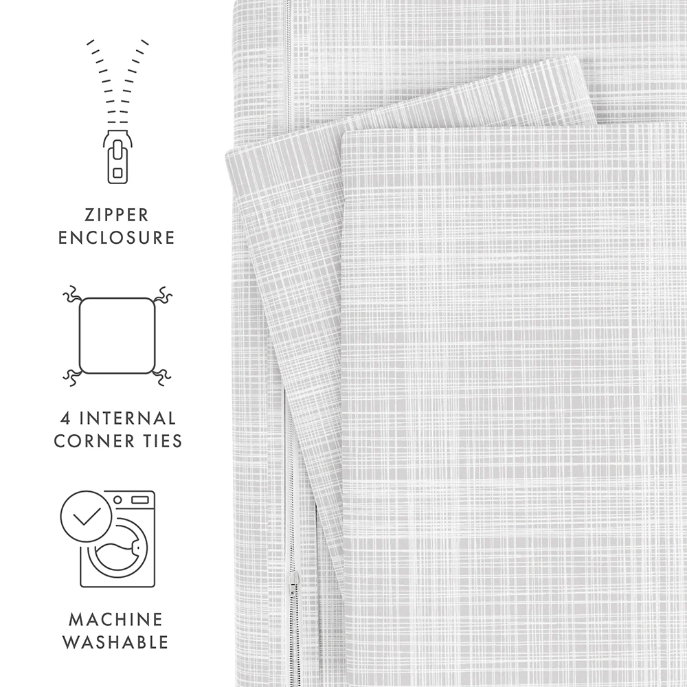 Thatch Pattern 3-Piece Duvet Cover Set (Sale) - Image 34
