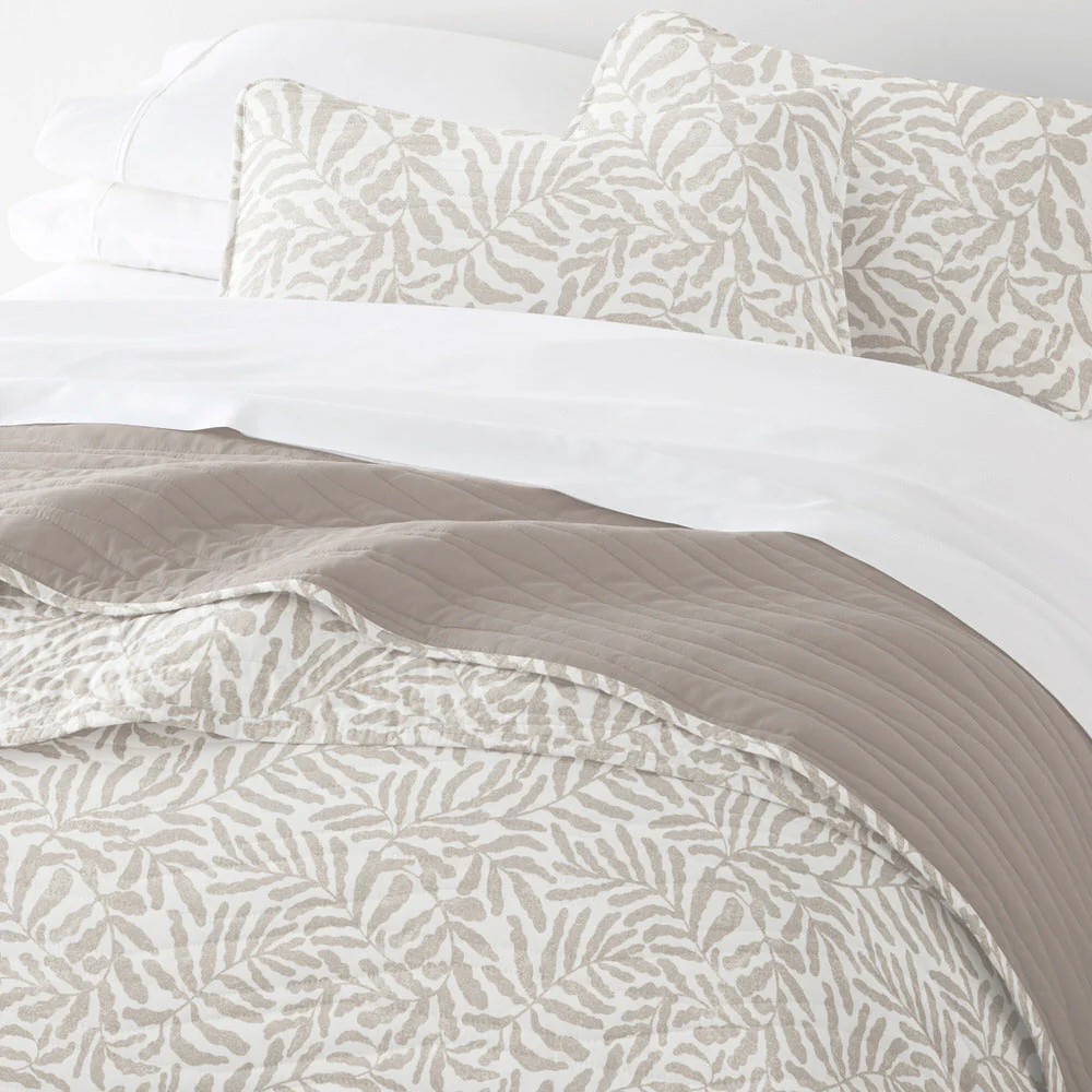 Tossed Ferns Reversible Quilted Coverlet Set (Sale) - Image 9