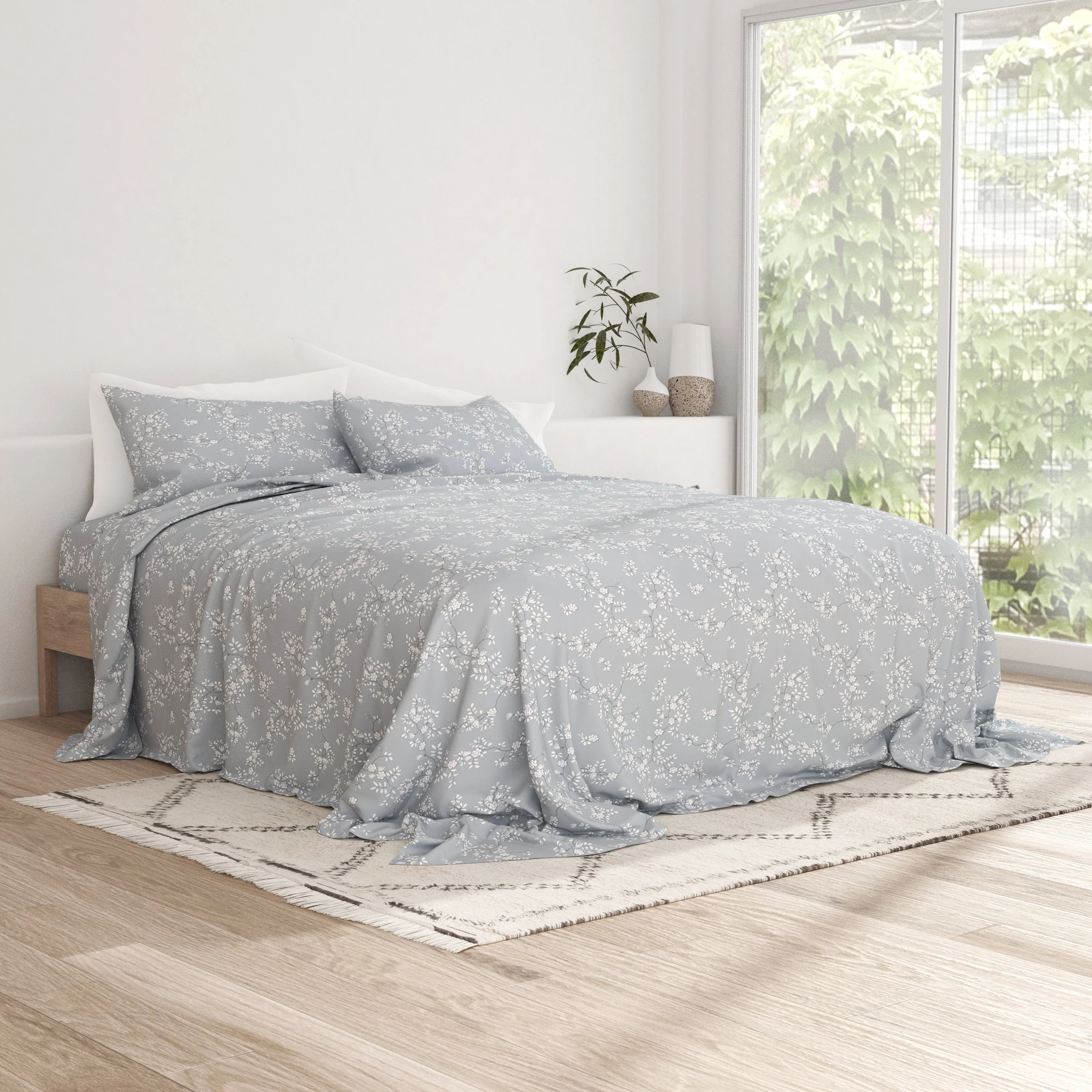 Trellis Vine Pattern 4-Piece Sheet Set (Sale) - Image 4