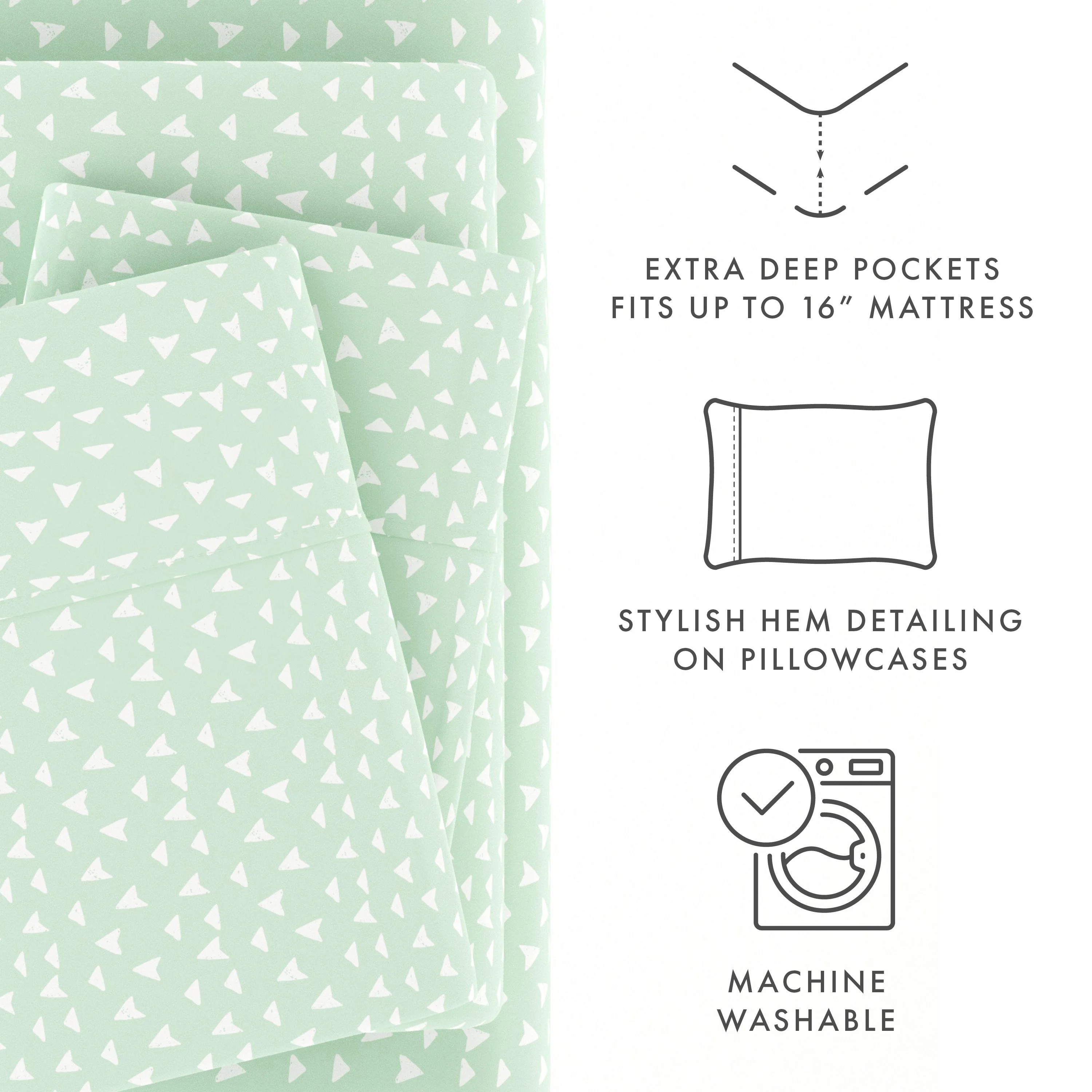 Urban Arrows Pattern 4-Piece Sheet Set (Sale) - Image 7