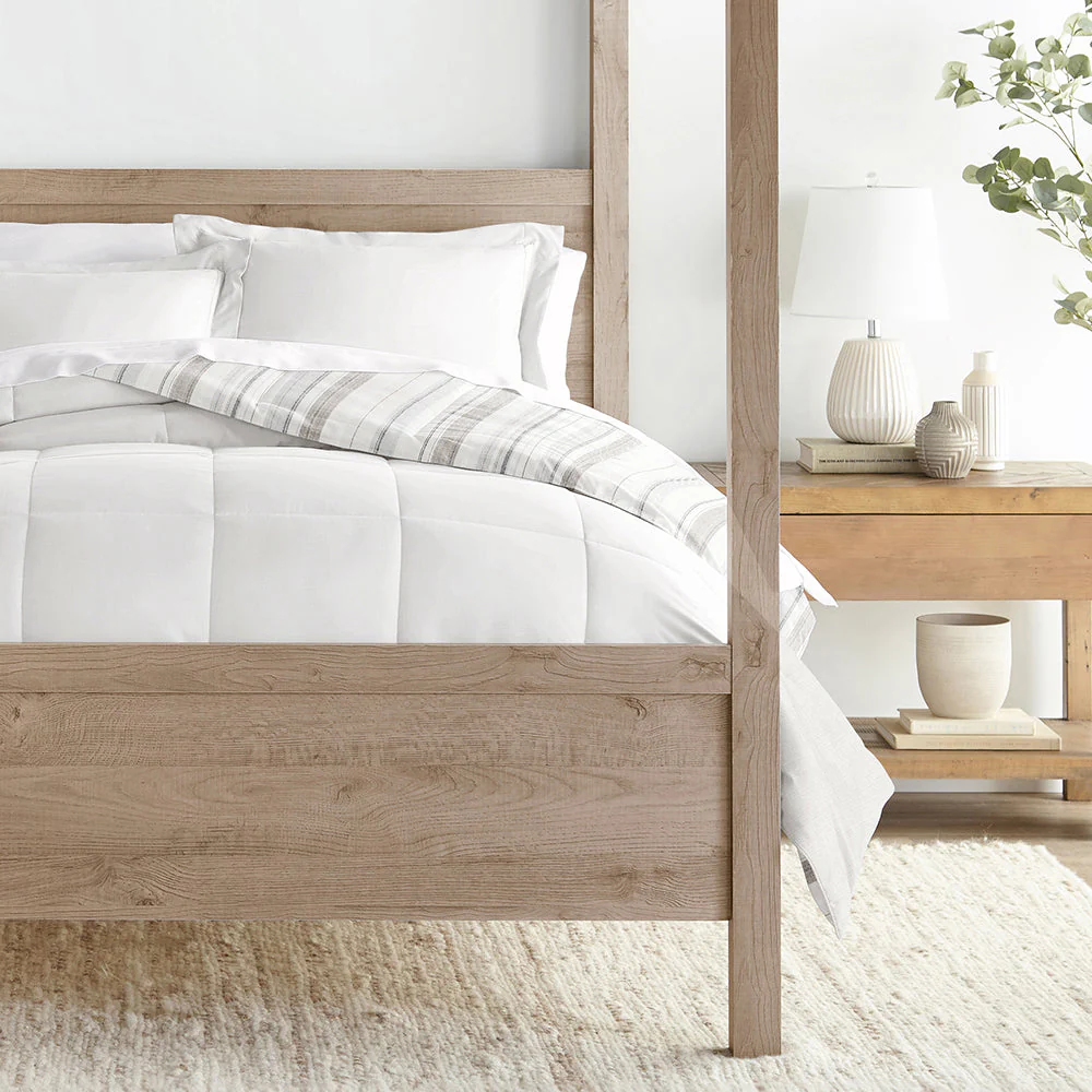 Vertical Stripe Reversible Down-Alternative Comforter Set (Sale) - Image 11
