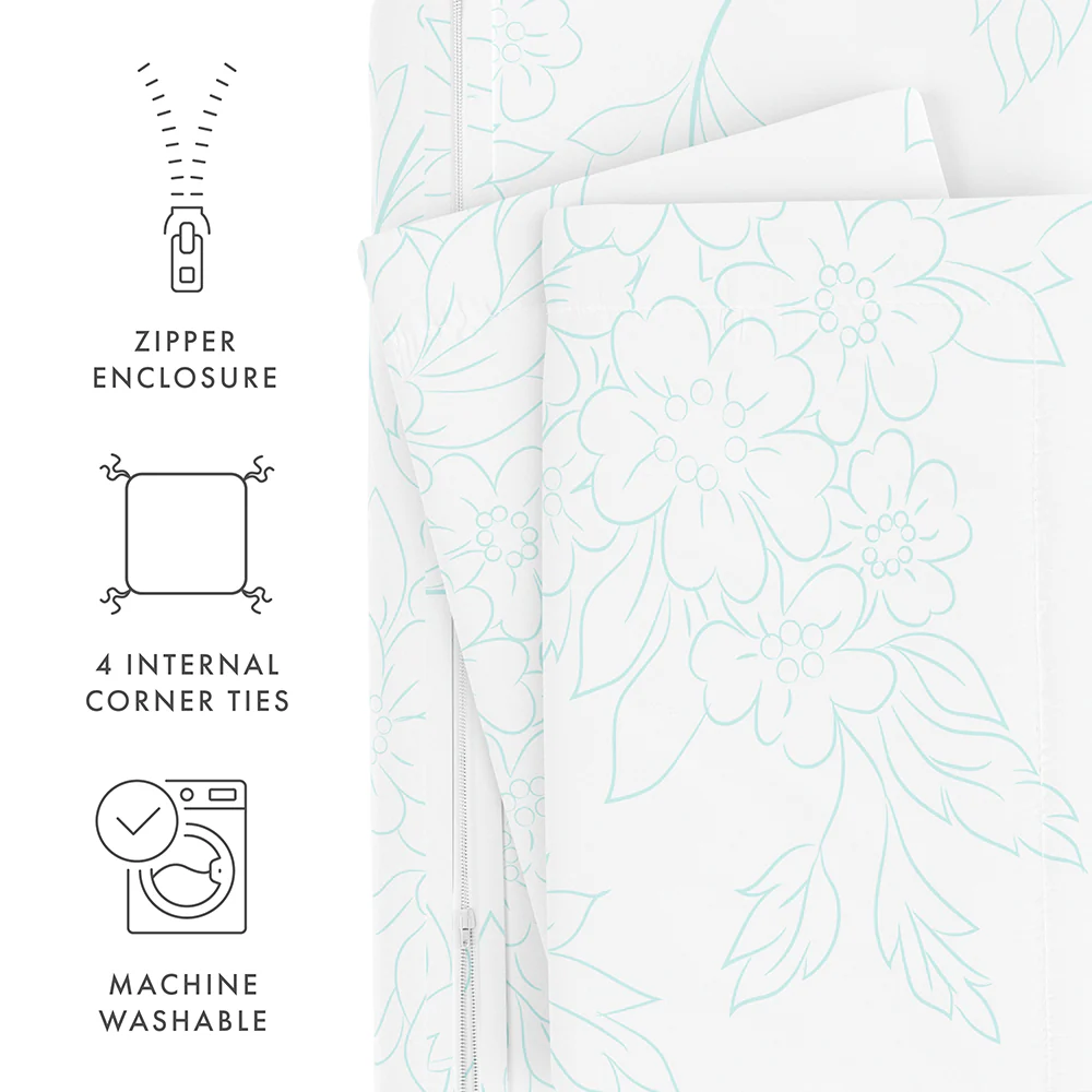 Vines Pattern 3-Piece Duvet Cover Set (Sale) - Image 18