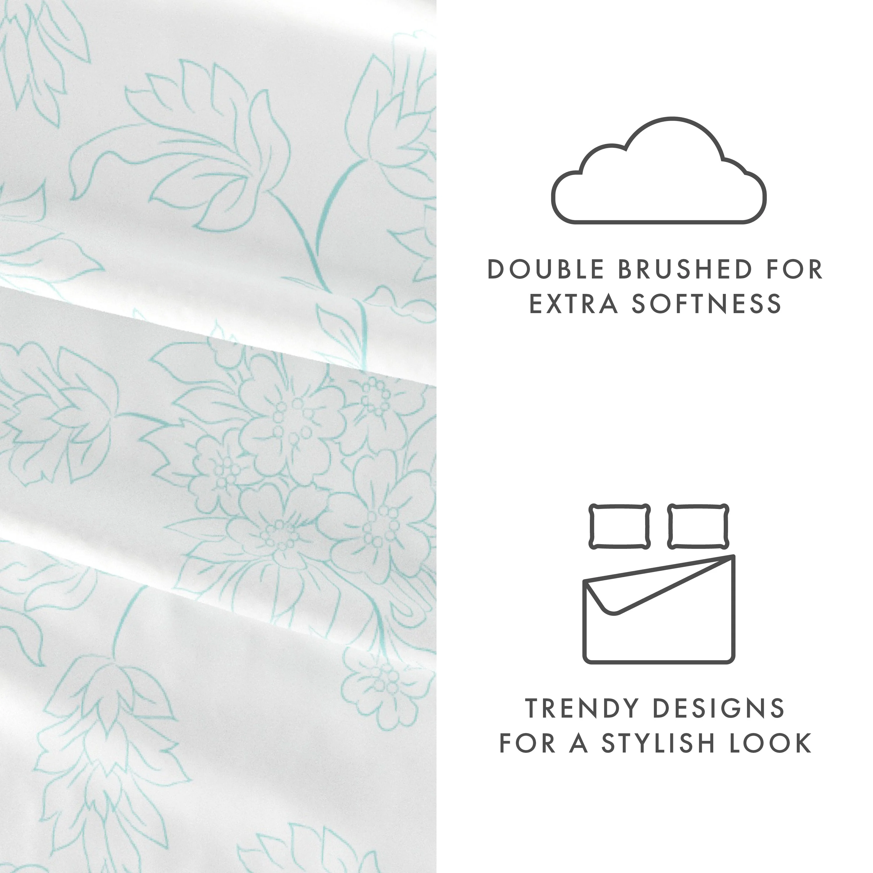 Vines Pattern 4-Piece Sheet Set (Sale) - Image 12