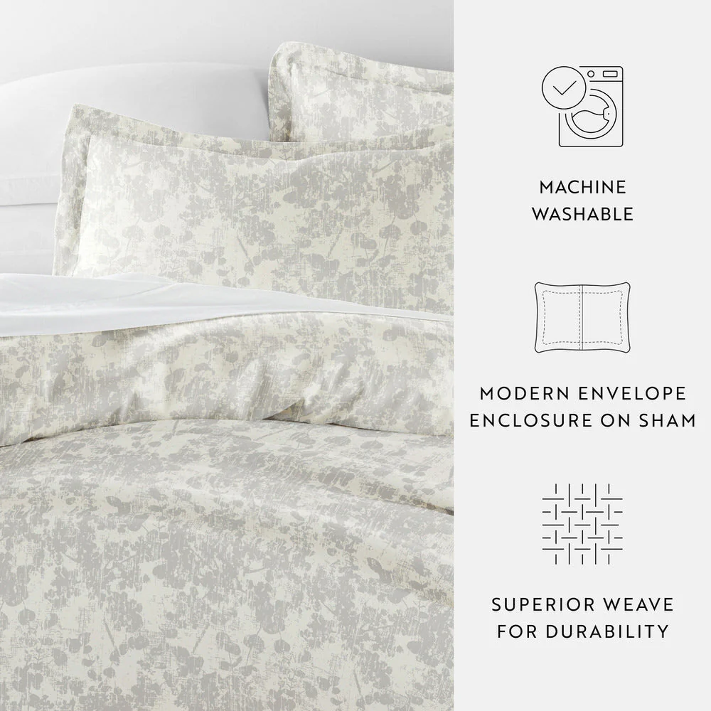 Weathered Floral Pattern 3-Piece Duvet Cover Set (Sale) - Image 15