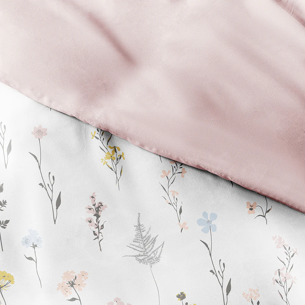 Wildflower Pattern 3-Piece Reversible Duvet Cover Set (Sale) - Image 9