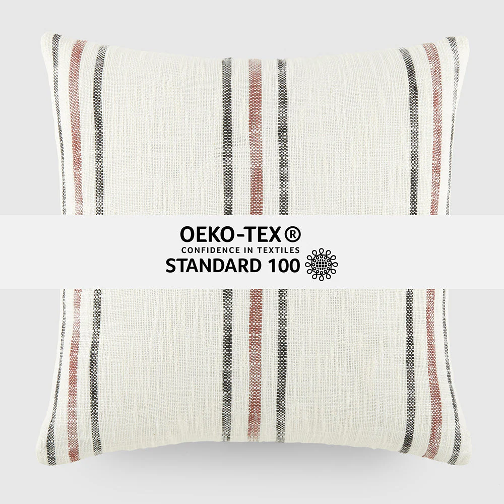 Yarn-Dyed Framed Stripe Décor Throw Pillow (Sale) - Image 30