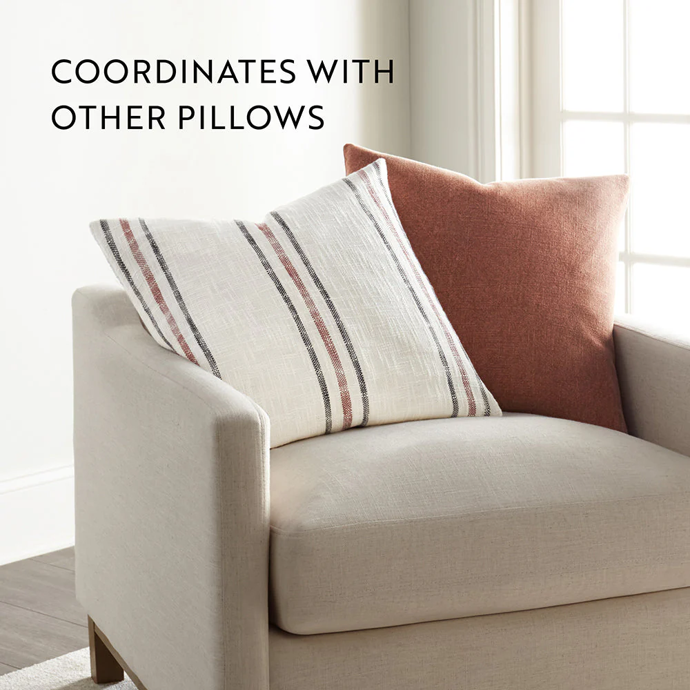 Yarn-Dyed Framed Stripe Décor Throw Pillow (Sale) - Image 36