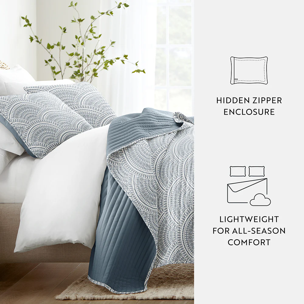 Scallop Reversible Quilted Coverlet Set - Image 23