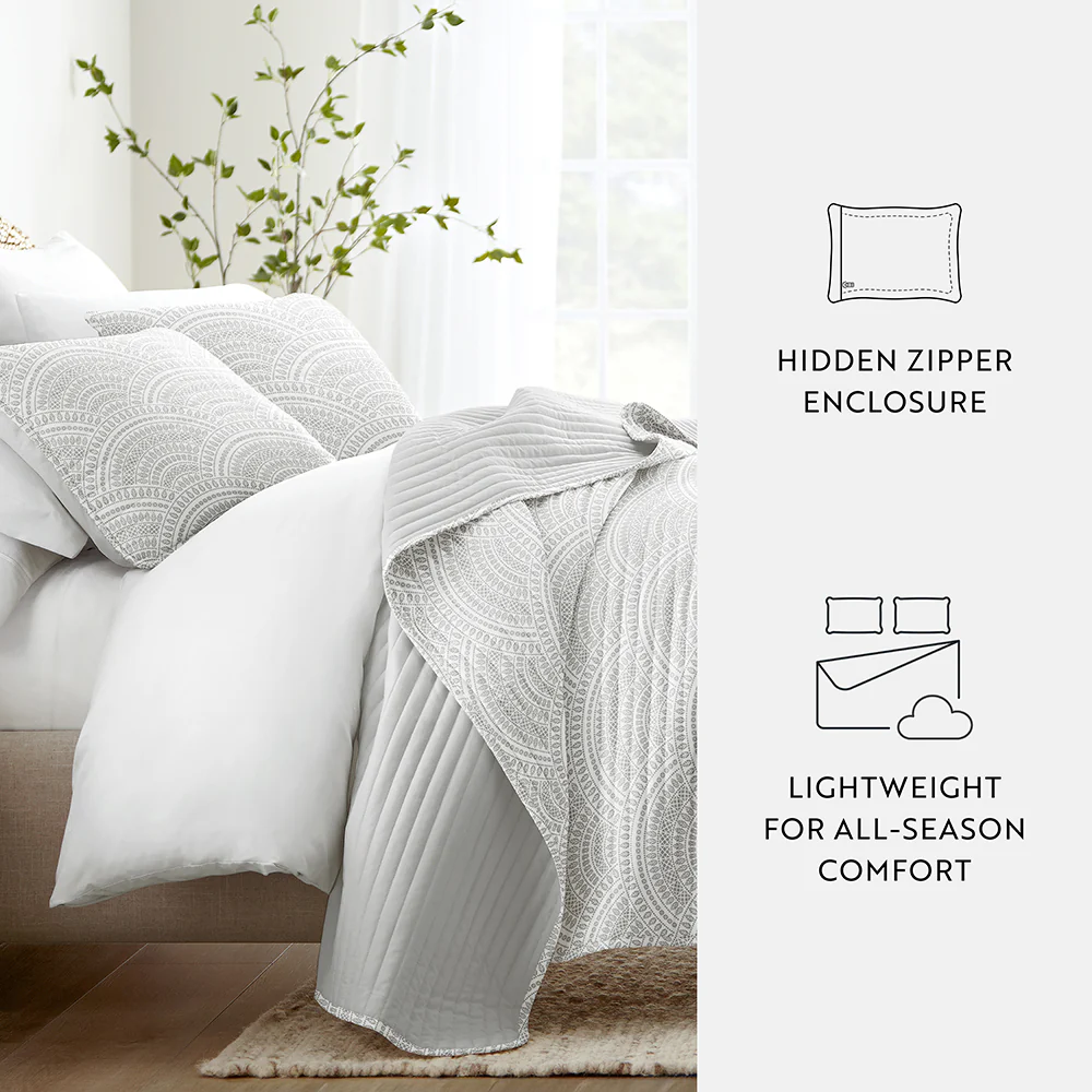 Scallop Reversible Quilted Coverlet Set - Image 24