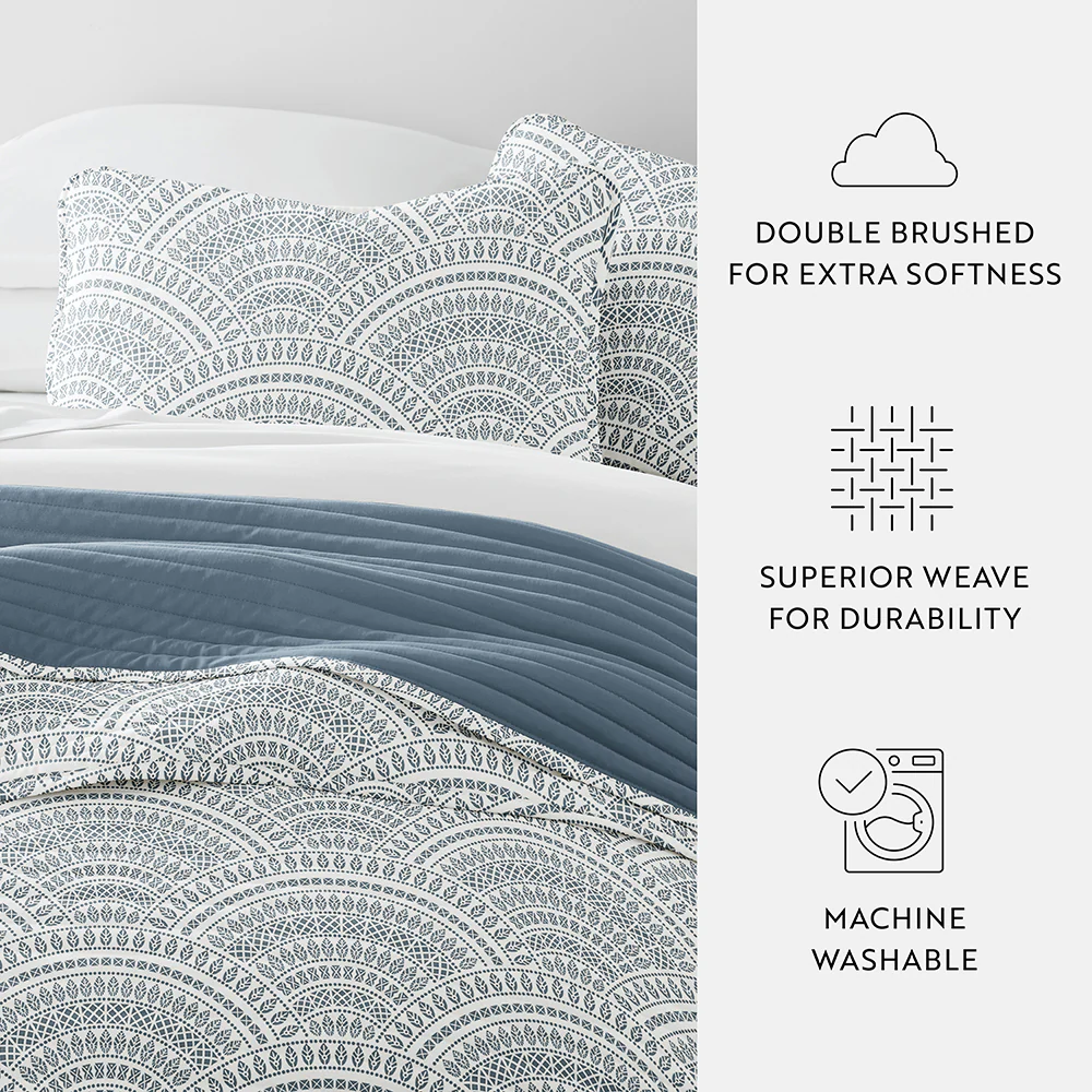 Scallop Reversible Quilted Coverlet Set - Image 29