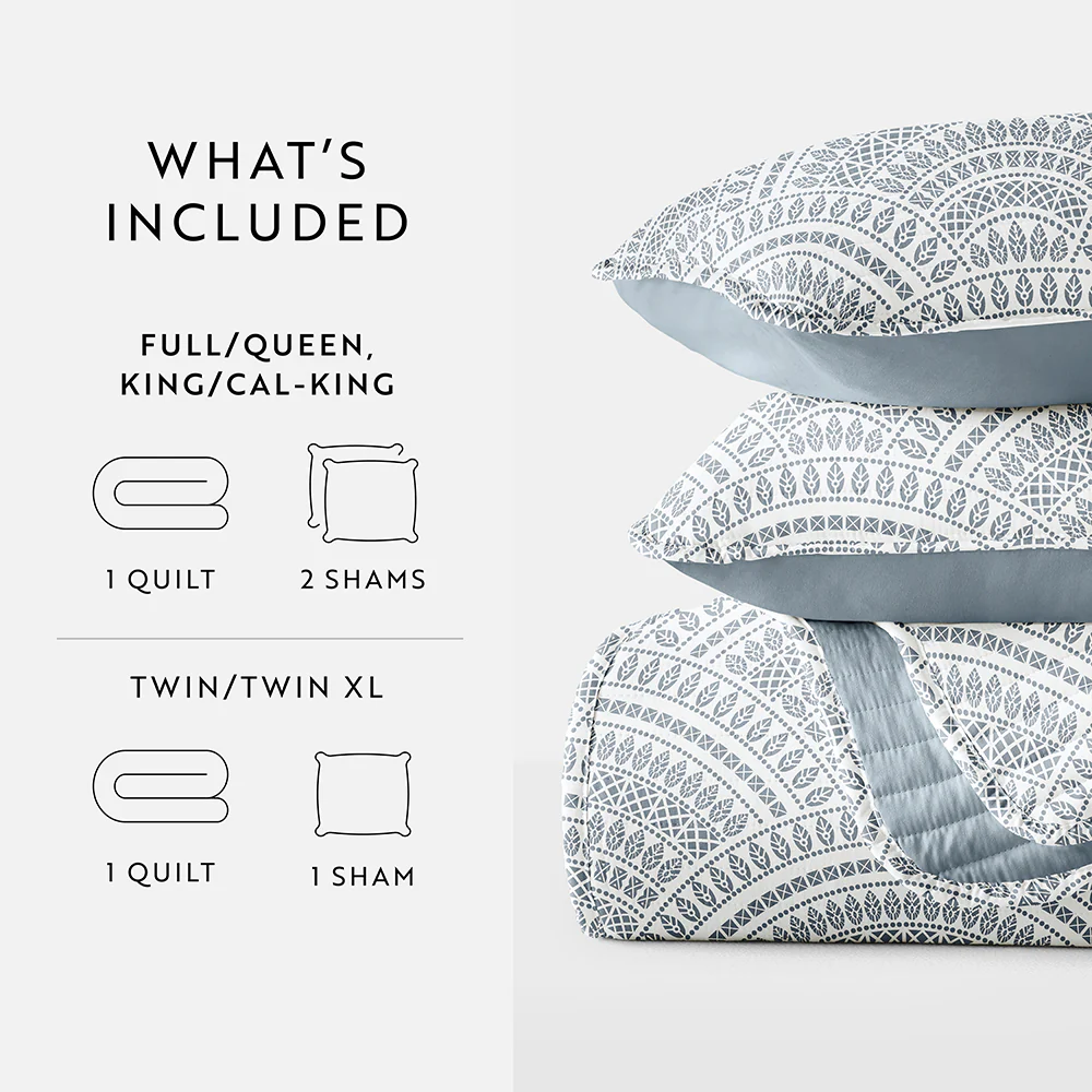 Scallop Reversible Quilted Coverlet Set - Image 32