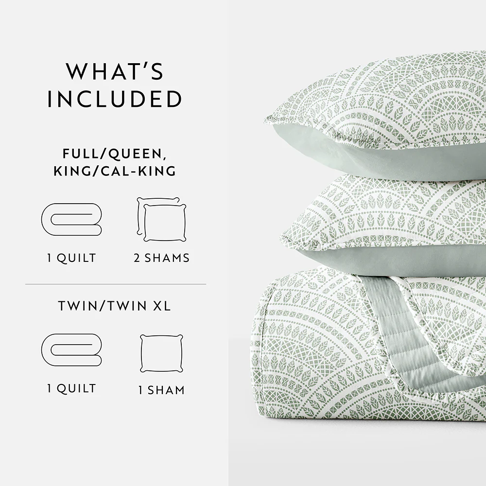 Scallop Reversible Quilted Coverlet Set - Image 34