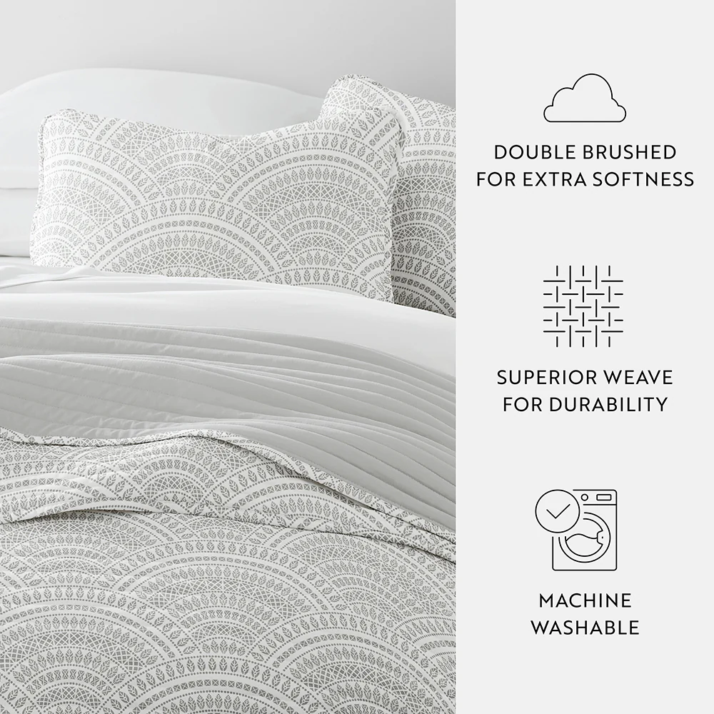 Scallop Reversible Quilted Coverlet Set - Image 35